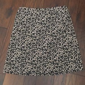 LOFT cheetah skirt